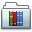 Library Folder Graphite Smooth Icon 32x32 png